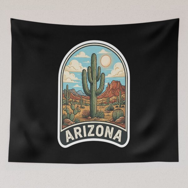 Item preview, Arizona Vintage Travel Decal designed and sold by vlahosfeari.