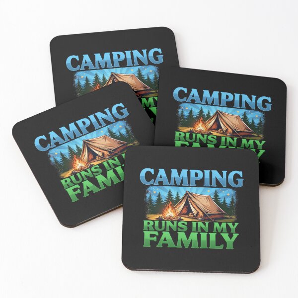 Item preview,  Happy Camper Funny Camping, Funny  Design Family Camping Out Together Under Northern Sky  designed and sold by fantasticdesign.
