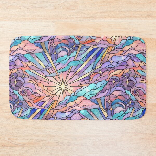 Item preview, Copy of Rainbow Pastel Sky Clouds Pattern | Iridescent Cloud Print designed and sold by Her-XP.