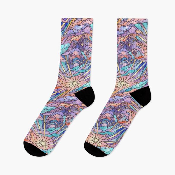 Item preview, Copy of Rainbow Pastel Sky Clouds Pattern | Iridescent Cloud Print designed and sold by Her-XP.