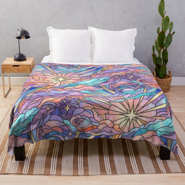Item preview, Copy of Rainbow Pastel Sky Clouds Pattern | Iridescent Cloud Print designed and sold by Her-XP.