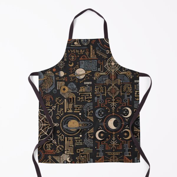 Item preview, 2 Cosmic Sacred Geometry Dark Celestial Astrology Pattern designed and sold by ART ATTACK ZONE.