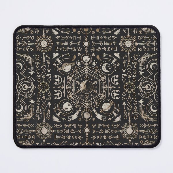 Item preview, 3 Cosmic Sacred Geometry Dark Celestial Astrology Pattern designed and sold by ART ATTACK ZONE.