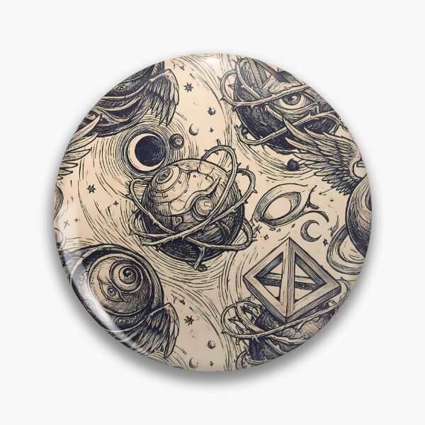 Item preview, 4 Cosmic Sacred Geometry Dark Celestial Astrology Pattern designed and sold by ART ATTACK ZONE.