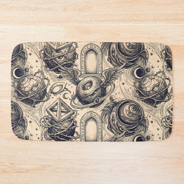 Item preview, 4 Cosmic Sacred Geometry Dark Celestial Astrology Pattern designed and sold by ART ATTACK ZONE.