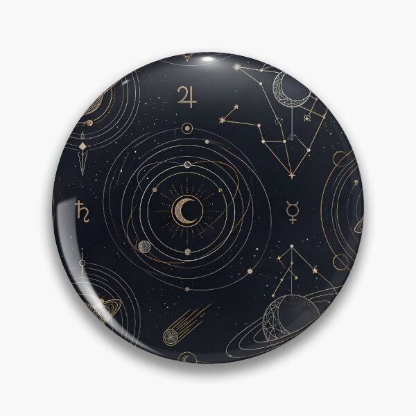 Item preview, 5 Cosmic Sacred Geometry Dark Celestial Astrology Pattern designed and sold by ART ATTACK ZONE.