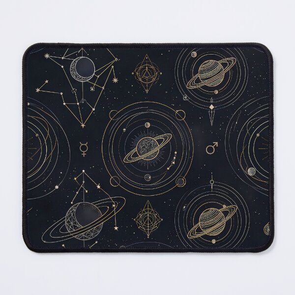 Item preview, 5 Cosmic Sacred Geometry Dark Celestial Astrology Pattern designed and sold by ART ATTACK ZONE.