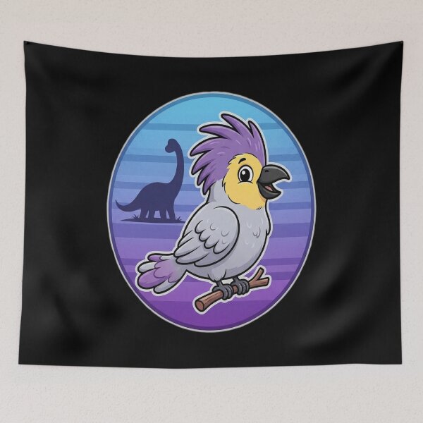 Item preview, dinosaur shadow - cockatiel designed and sold by Barbara8266.