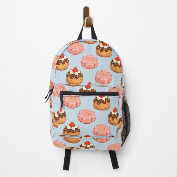 Item preview, Cute Strawberry Donut and Sakura Mochi Dessert Pattern 1 designed and sold by SimplePoDesign.