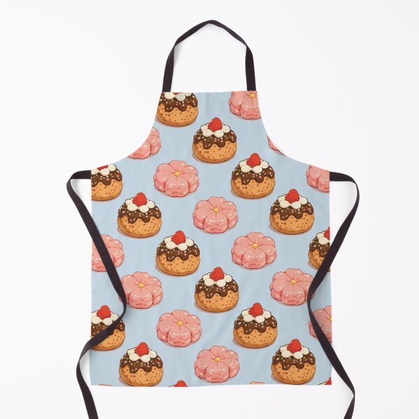 Item preview, Cute Strawberry Donut and Sakura Mochi Dessert Pattern 1 designed and sold by SimplePoDesign.