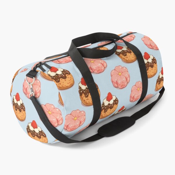 Item preview, Cute Strawberry Donut and Sakura Mochi Dessert Pattern 1 designed and sold by SimplePoDesign.