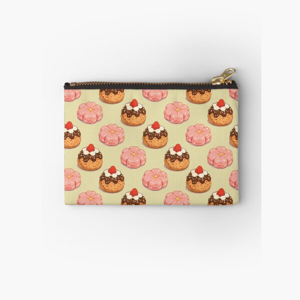 Item preview, Cute Strawberry Donut and Sakura Mochi Dessert Pattern 2 designed and sold by SimplePoDesign.