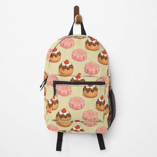 Item preview, Cute Strawberry Donut and Sakura Mochi Dessert Pattern 2 designed and sold by SimplePoDesign.