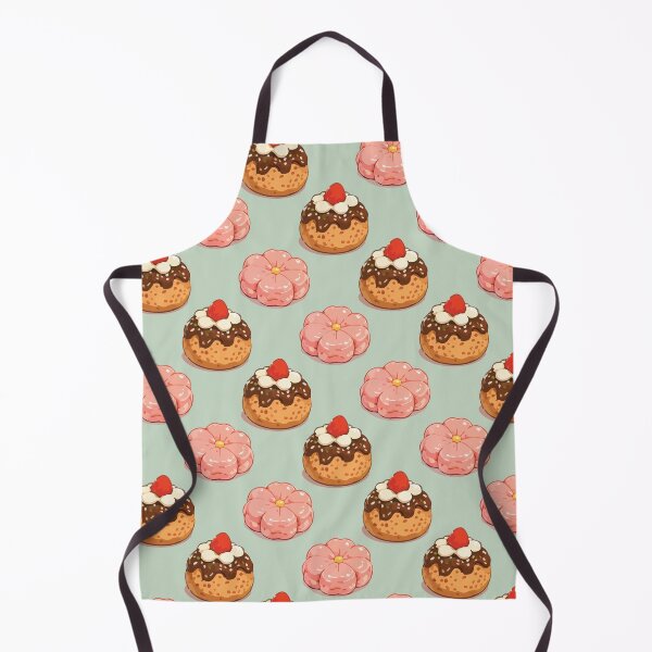 Item preview, Cute Strawberry Donut and Sakura Mochi Dessert Pattern 3 designed and sold by SimplePoDesign.