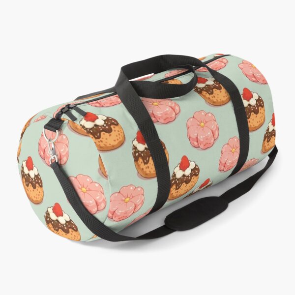 Item preview, Cute Strawberry Donut and Sakura Mochi Dessert Pattern 3 designed and sold by SimplePoDesign.