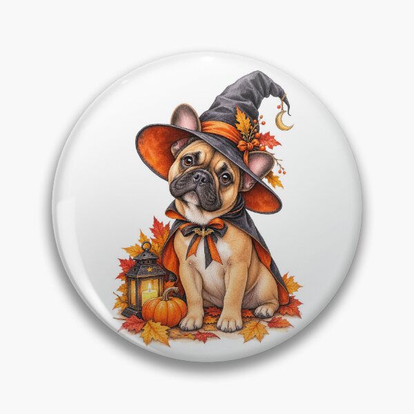 Item preview, French Bulldog Witch Hat | Cozy Halloween Dog designed and sold by PAPIRO SIGLO XXI.