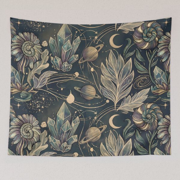 Item preview, 6 Cosmic Sacred Geometry Dark Celestial Astrology Pattern designed and sold by ART ATTACK ZONE.
