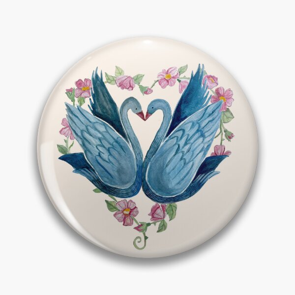 Item preview, Swan Lovers - Watercolor Painting designed and sold by jaymieclaireart.
