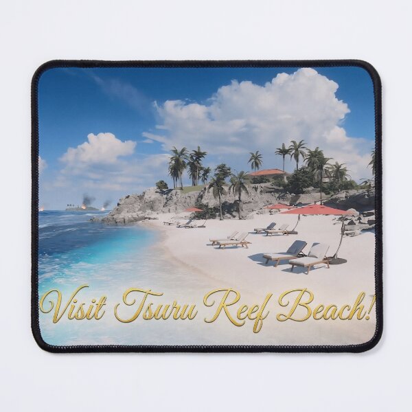 Item preview, BF6 Inspired Season Four Visit Tsuru Reef Beach Postcard designed and sold by Sellcooldesigns.