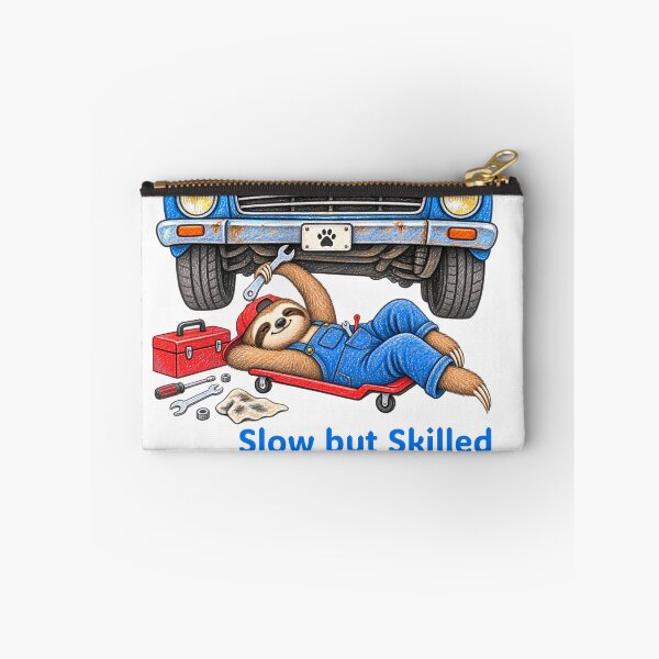 Item preview, Slow but Skilled Sloth Mechanic – Funny Car Repair designed and sold by Buli89.