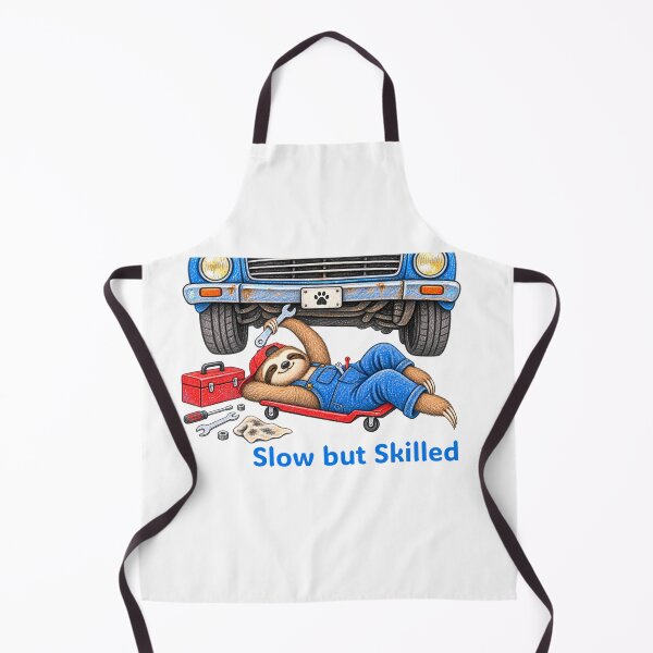 Item preview, Slow but Skilled Sloth Mechanic – Funny Car Repair designed and sold by Buli89.