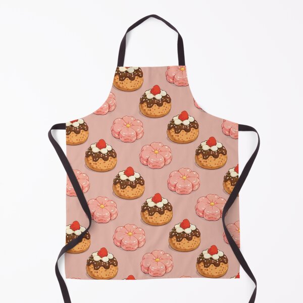 Item preview, Cute Strawberry Donut and Sakura Mochi Dessert Pattern 4 designed and sold by SimplePoDesign.