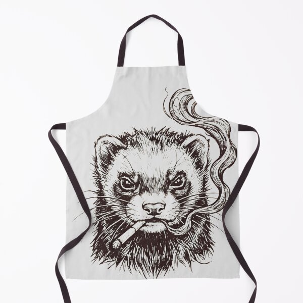 Item preview, Badass Ferret Smoking Edgy Streetwear Aesthetic designed and sold by w66aboo.