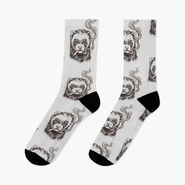 Item preview, Badass Ferret Smoking Edgy Streetwear Aesthetic designed and sold by w66aboo.