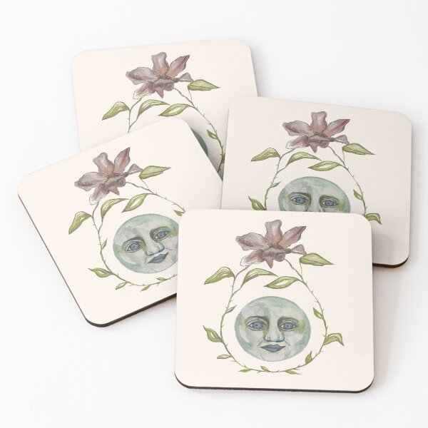 Item preview, Moon Flower - Watercolor Painting designed and sold by jaymieclaireart.