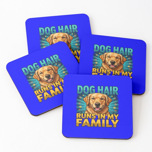 Item preview, Golden Retriever Dog Funny Cute Art Design Golden Retriever Dog Hair Family  designed and sold by fantasticdesign.