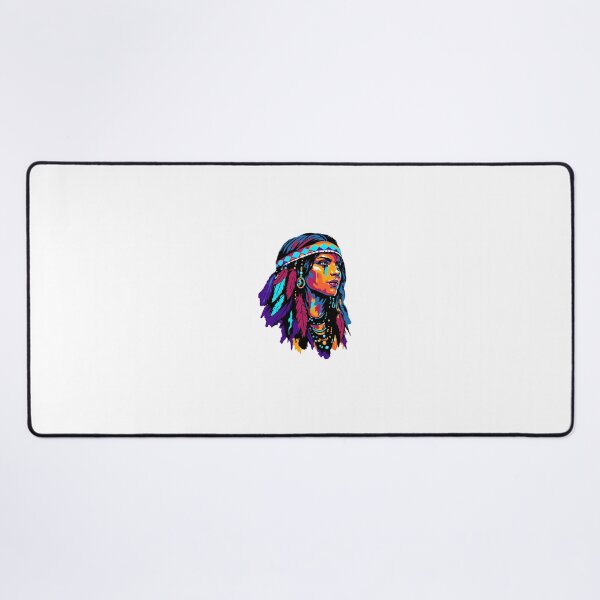 Item preview, Painted Oracle – Colorful Bohemian Woman Portrait designed and sold by www.NeveReady.Art.