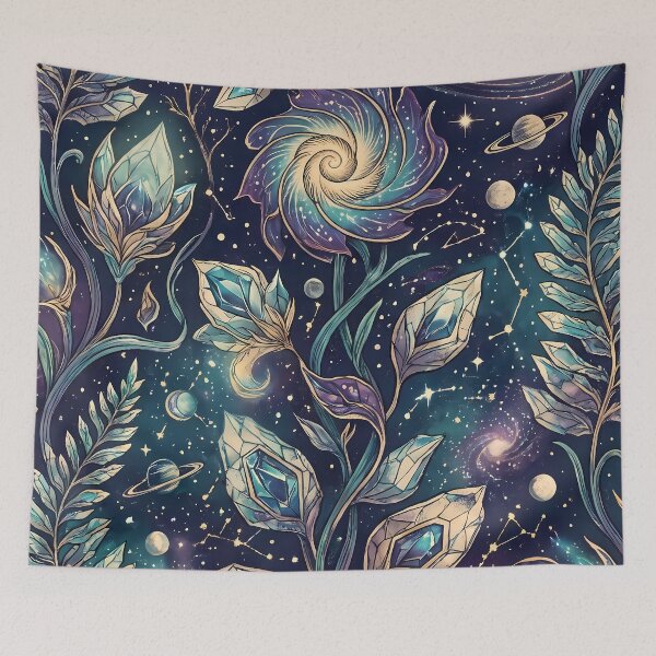 Item preview, B Cosmic Sacred Geometry Dark Celestial Astrology Pattern designed and sold by ART ATTACK ZONE.