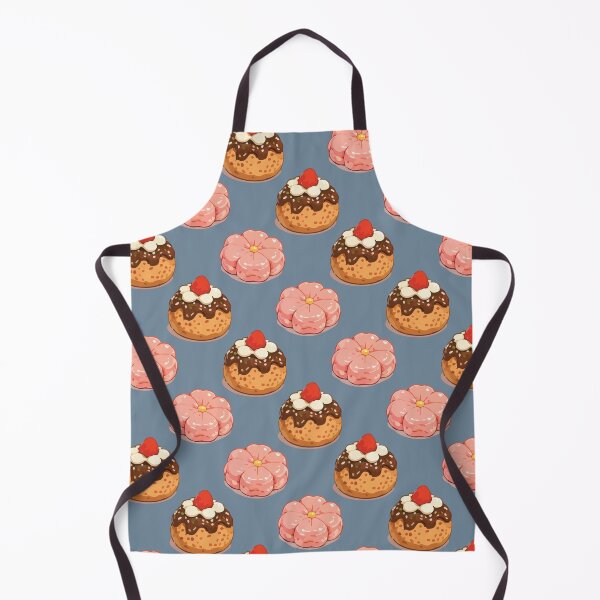 Item preview, Cute Strawberry Donut and Sakura Mochi Dessert Pattern 6 designed and sold by SimplePoDesign.