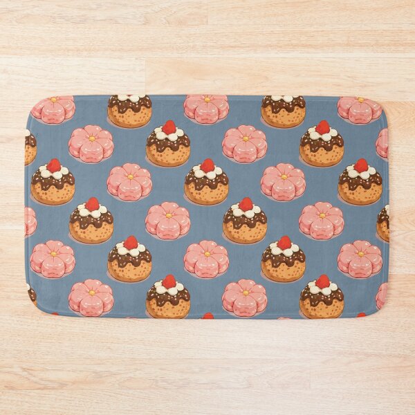 Item preview, Cute Strawberry Donut and Sakura Mochi Dessert Pattern 6 designed and sold by SimplePoDesign.