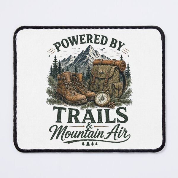 Item preview, Powered by Mountain Trails designed and sold by Side Quest Co..