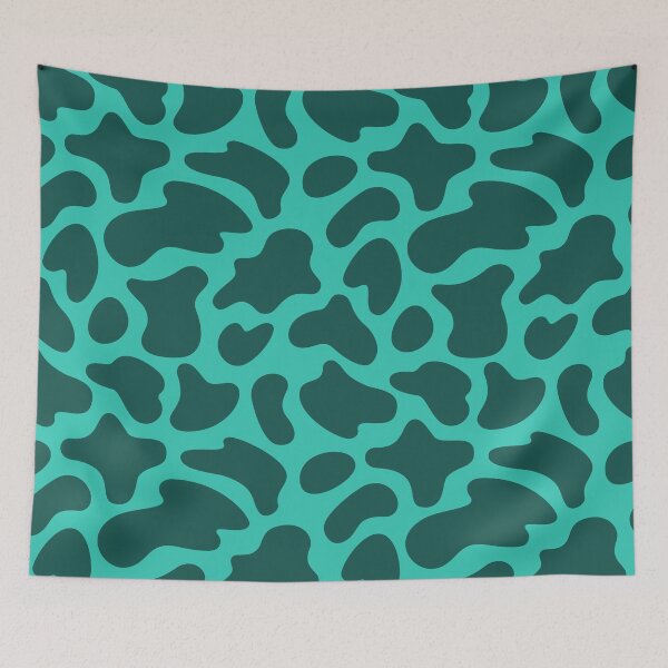 Item preview, Modern Graphic Cow Print Pattern | Bright Teal designed and sold by Frohyou.