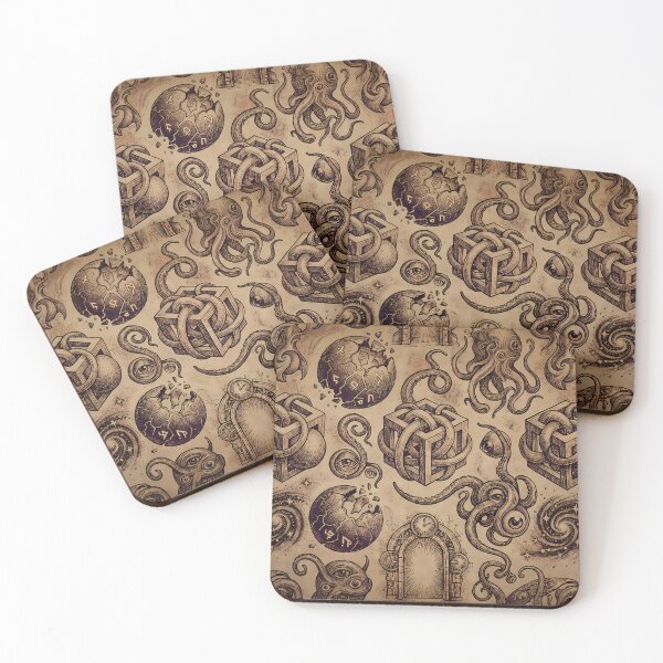 Item preview, D Cosmic Sacred Geometry Dark Celestial Astrology Pattern designed and sold by ART ATTACK ZONE.