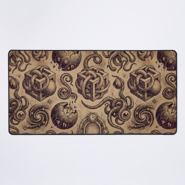 Item preview, D Cosmic Sacred Geometry Dark Celestial Astrology Pattern designed and sold by ART ATTACK ZONE.