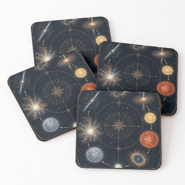 Item preview, Stellar Evolution Cycle – Antique Cosmic Chart designed and sold by ChicClicker.