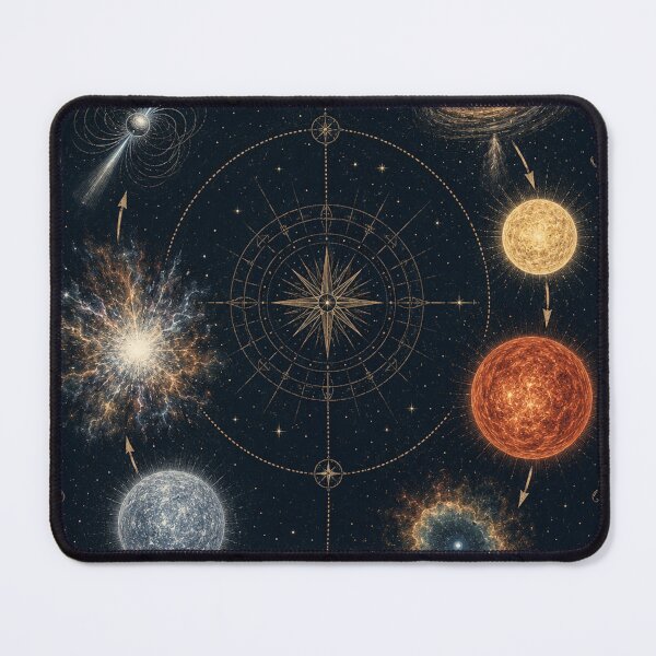 Item preview, Stellar Evolution Cycle – Antique Cosmic Chart designed and sold by ChicClicker.