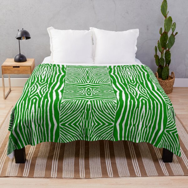 Item preview, Hand drawn green zebra stripes designed and sold by Anne Londez Studio.