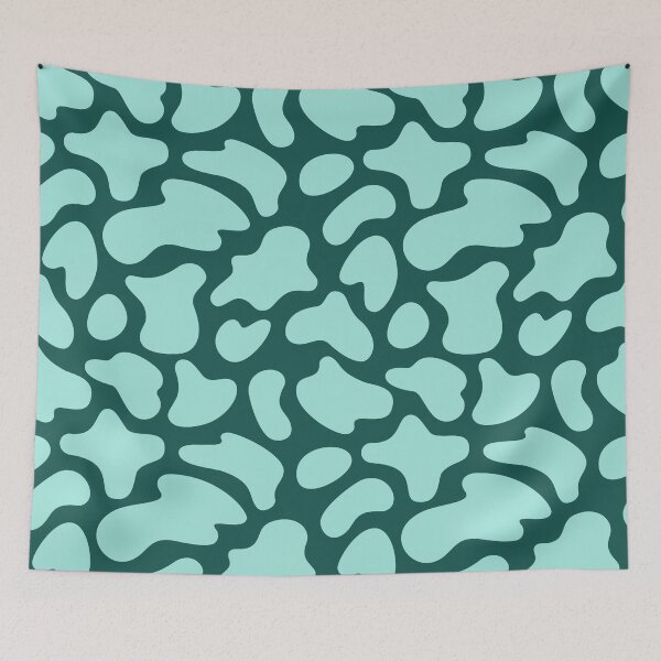 Item preview, Modern Graphic Cow Print Pattern | Dark Teal designed and sold by Frohyou.