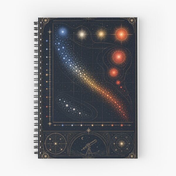 Item preview, Hertzsprung–Russell Diagram – Vintage Stellar Atlas designed and sold by ChicClicker.