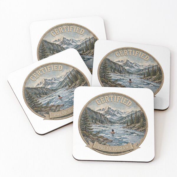Item preview, Certified Polar Human - Cold Plunge Patch - Ice Bath Wilderness Adventure designed and sold by Neurospicy Trolls.