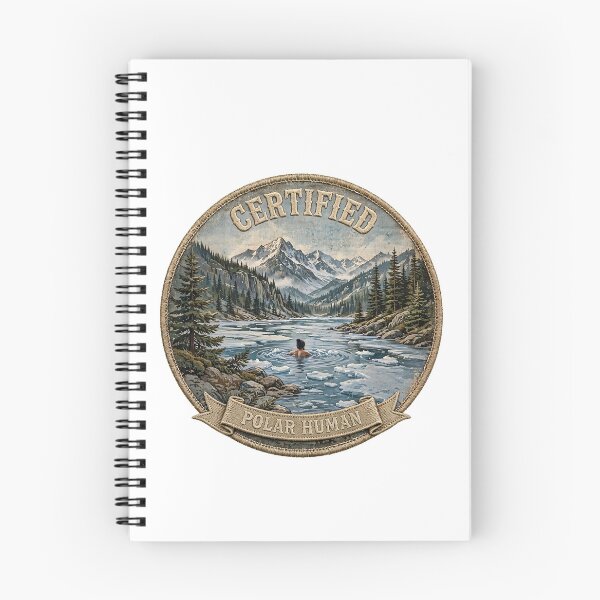 Item preview, Certified Polar Human - Cold Plunge Patch - Ice Bath Wilderness Adventure designed and sold by Neurospicy Trolls.