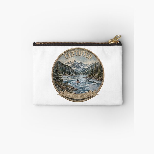 Item preview, Certified Polar Human - Cold Plunge Patch - Ice Bath Wilderness Adventure designed and sold by Neurospicy Trolls.