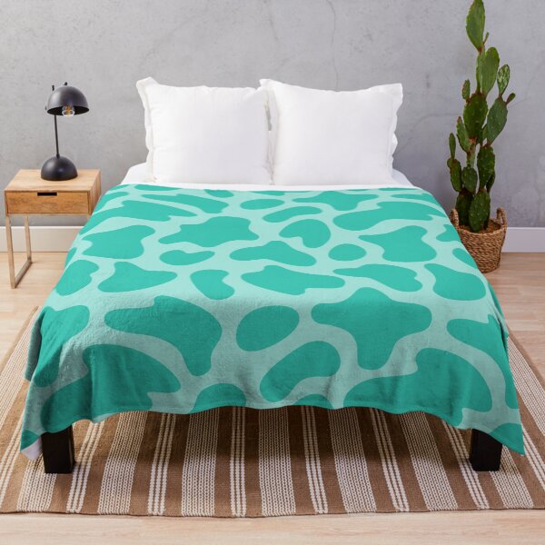 Item preview, Modern Graphic Cow Print Pattern | Light Teal designed and sold by Frohyou.