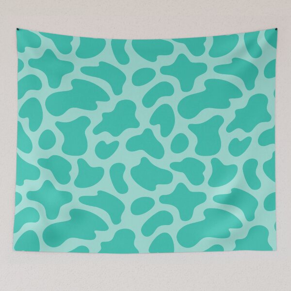 Item preview, Modern Graphic Cow Print Pattern | Light Teal designed and sold by Frohyou.