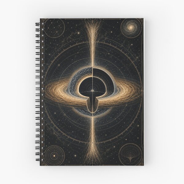 Item preview, Anatomy of a Black Hole – Vintage Cosmic Diagram designed and sold by ChicClicker.