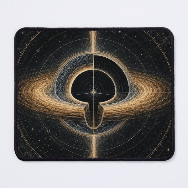 Item preview, Anatomy of a Black Hole – Vintage Cosmic Diagram designed and sold by ChicClicker.
